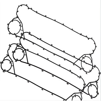 5S Standardized Process Vulcanization Process EPDM High Sealing Plate Heat Exchanger Gasket