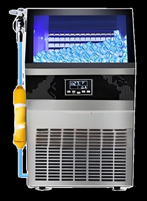90kg commercial small fully automatic ice maker for small businesses such as milk tea shops.