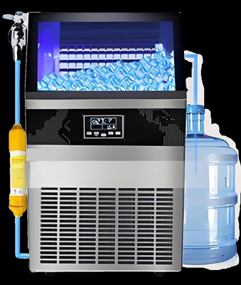 130kg small fully automatic ice maker meets the demand for a large amount of ice in milk tea shops bars