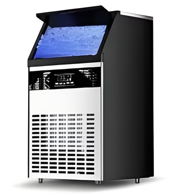 Fully Automatic 130kg Medium-Sized Ice Maker Electric Power Source for Large Demand in Restaurants and Bars