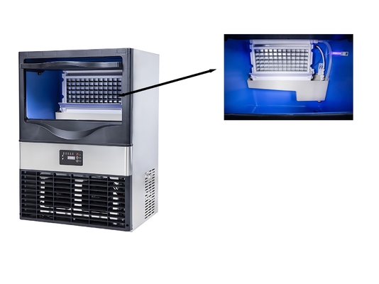 150kg medium-sized fully automatic ice maker is used in milk tea shops and other places for convenient access.